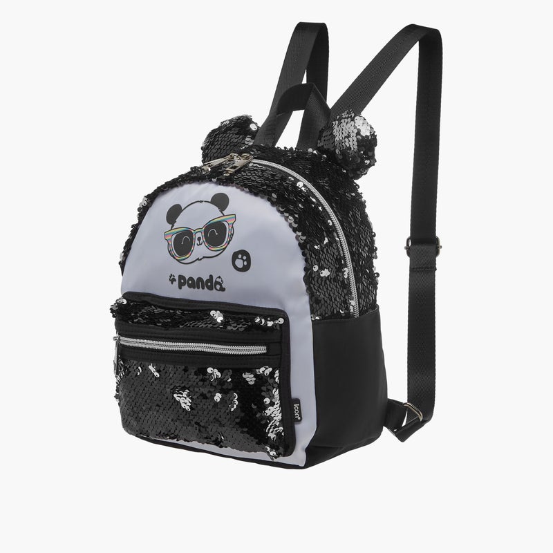 ICON Panda Print Sequinned Backpack for Kids - Image 2